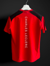 Charles Leclerc kırmızı siyah T-shirt