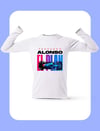 Fernando Alonso El Plan Uzun Kollu Beyaz T-Shirt