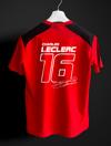 Forza Leclerc 16 kırmızı siyah T-shirt