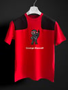 George Russell Pixel  kırmızı siyah T-shirt