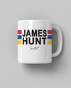 James Hunt Logo Baskılı Beyaz Kahve Kupa Bardak