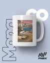 King of Monaco Ayrton Senna Baskılı Beyaz Kahve Kupa Bardak