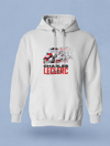 Leclerc  Kask Parlayan Vizör Baskılı Beyaz Hoodie