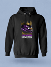 Lewis Hamilton Kask Parlayan Vizör Baskılı  Siyah  Hoodie
