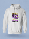 Lewis Hamilton Kask Parlayan Vizör Baskılı Beyaz Hoodie