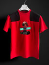 Lewis Hamilton Pixel  kırmızı siyah T-shirt