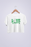 Love Tennis Crop T-SHİRT