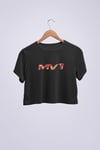 Max MV1  Siyah Crop T-shirt