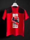 Schumacher İmzalı Kask kırmızı siyah T-shirt