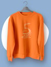Sebastian Vettel 5 Drawing Turuncu Sweatshirt Kazak