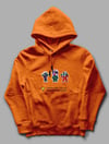 Sebastian Vettel Pixel Art Kapşonlu Turuncu Sweatshirt Hoodie