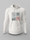 Tennis Cartoon Beyaz Hoodie