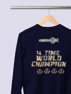 Verstappen World Champion 2024 Lacivert Sweatshirt Kazak