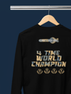 Verstappen World Champion 2024 Siyah Sweatshirt Kazak