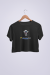 Vettel Pixel Art Siyah Crop T-shirt