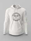 Wimbledon Siyah Logo Beyaz Hoodie