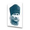 Atatürk Dikey Cam Tablo-Glass Art Concept