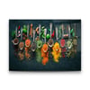 Baharatlar 3 Yatay Cam Tablo-Glass Art Concept