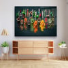 Baharatlar 3 Yatay Cam Tablo-Glass Art Concept