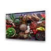 Baharatlar Yatay Cam Tablo-Glass Art Concept