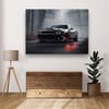 Dodge Challenger Araba Yatay Cam Tablo-Glass Art Concept