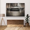 Ford Mustang GT 500 Araba Yatay Cam Tablo-Glass Art Concept