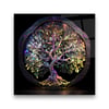 Hayat Ağacı 2 Kare Cam Tablo-Glass Art Concept
