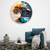 Hayat Ağacı 3 Yuvarlak Cam Tablo-Glass Art Concept