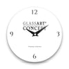Kişiye Özel Cam Saat-Glass Art Concept