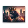 Kral Gorilla Yatay Cam Tablo-Glass Art Concept