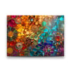 Renkli Mozaik Desen Yatay Cam Tablo-Glass Art Concept