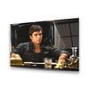 Scarface Yatay Cam Tablo-Glass Art Concept