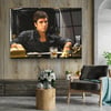 Scarface Yatay Cam Tablo-Glass Art Concept