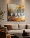 Sessiz Yolculuk Kare Cam Tablo-Glass Art Concept