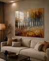 Sessiz Yolculuk Kare Cam Tablo-Glass Art Concept