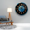 Soyut Temalı Cam Saat-Glass Art Concept