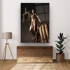 Themis Heykeli 2 Dikey Cam Tablo-Glass Art Concept