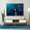 Themis Heykeli 4 Yatay Cam Tablo-Glass Art Concept