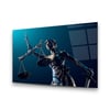 Themis Heykeli 4 Yatay Cam Tablo-Glass Art Concept
