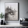 Abstract Gray City Yağlı Boya Dokulu TabloYağlı Boya Dokulu Soyut TablolarTablolife