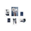 Blue White Çerçeveli Poster SetiPosterlerTablolife.com