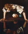 Caravaggio Narcissus Kanvas TabloÜnlü Ressamların TablolarıTablolife