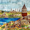 Eski İstanbul Kanvas TabloİstanbulTablolife