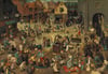 Pieter Bruegel The Fight Between Carnival and Lent Kanvas TabloÜnlü Ressamların TablolarıTablolife