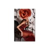 Woman And Rose - Büyük Boy Kanvas TabloBüyük Boy Kanvas TablolarTablolife.com