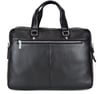 Siyah Deri Evrak&Laptop Çantası