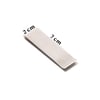 Metal Kağıt Para Tokası Kart Tutucu Klips Cüzdan Ataş Gümüş 7cm X 2,5cm Küçük Boy