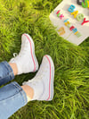 BEYAZ BOT YETİŞKİN KETEN SNEAKER
