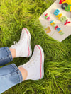 BEYAZ BOT YETİŞKİN KETEN SNEAKER