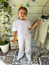 BEYAZ FİSTO BALON KOL BLUZ&PANTALON TAKIM